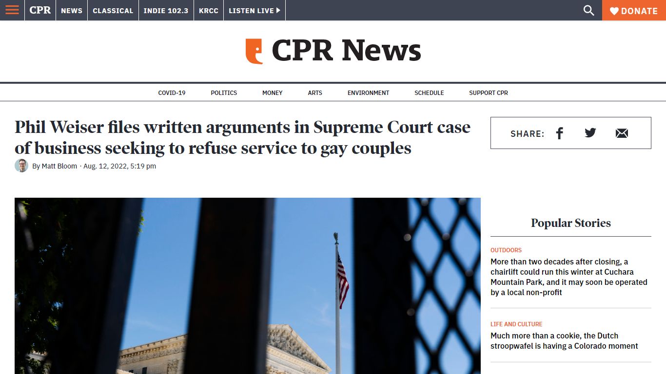 Phil Weiser files written arguments in Supreme Court case of business ...